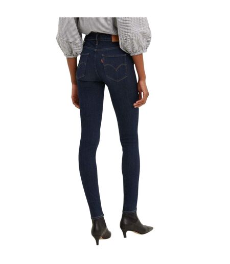 Womens/ladies High Rise Skinny Jeans Deep Serenity Levis