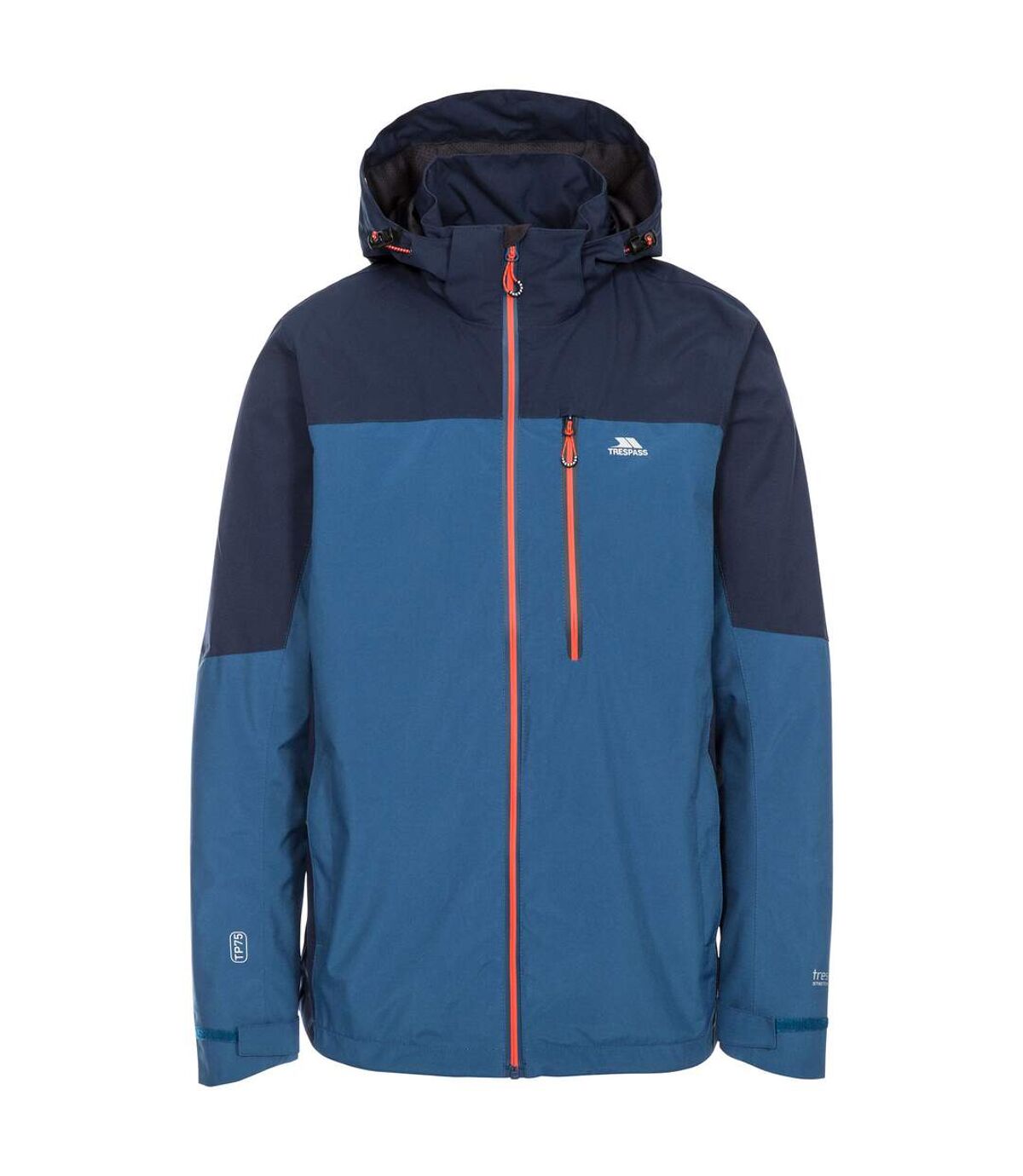 Trespass Mens Tappin Hooded Waterproof Jacket (Indigo)