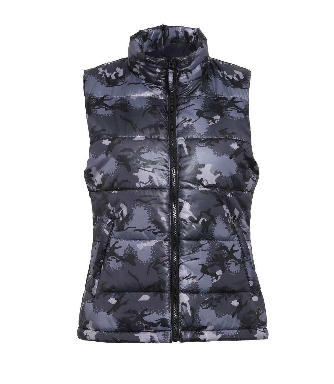 Gilet doudoune sans manches Femme - TS15F - gris camo