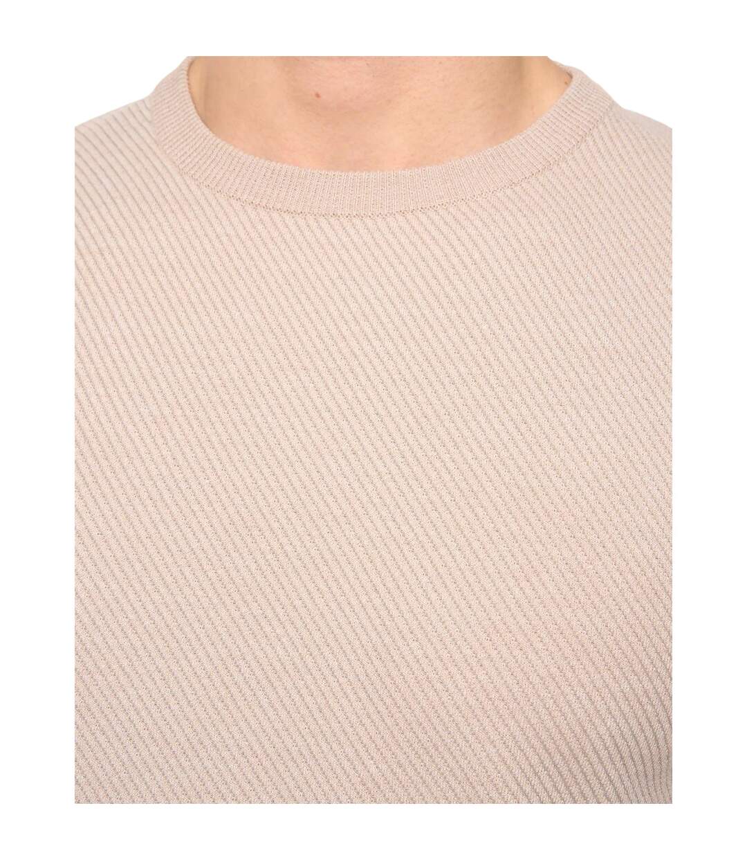 Mens Marvela Knitted T-shirt Stone Duck And Cover-4