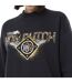 Sweat femme uni avec cold rond et patch Vondutch-2
