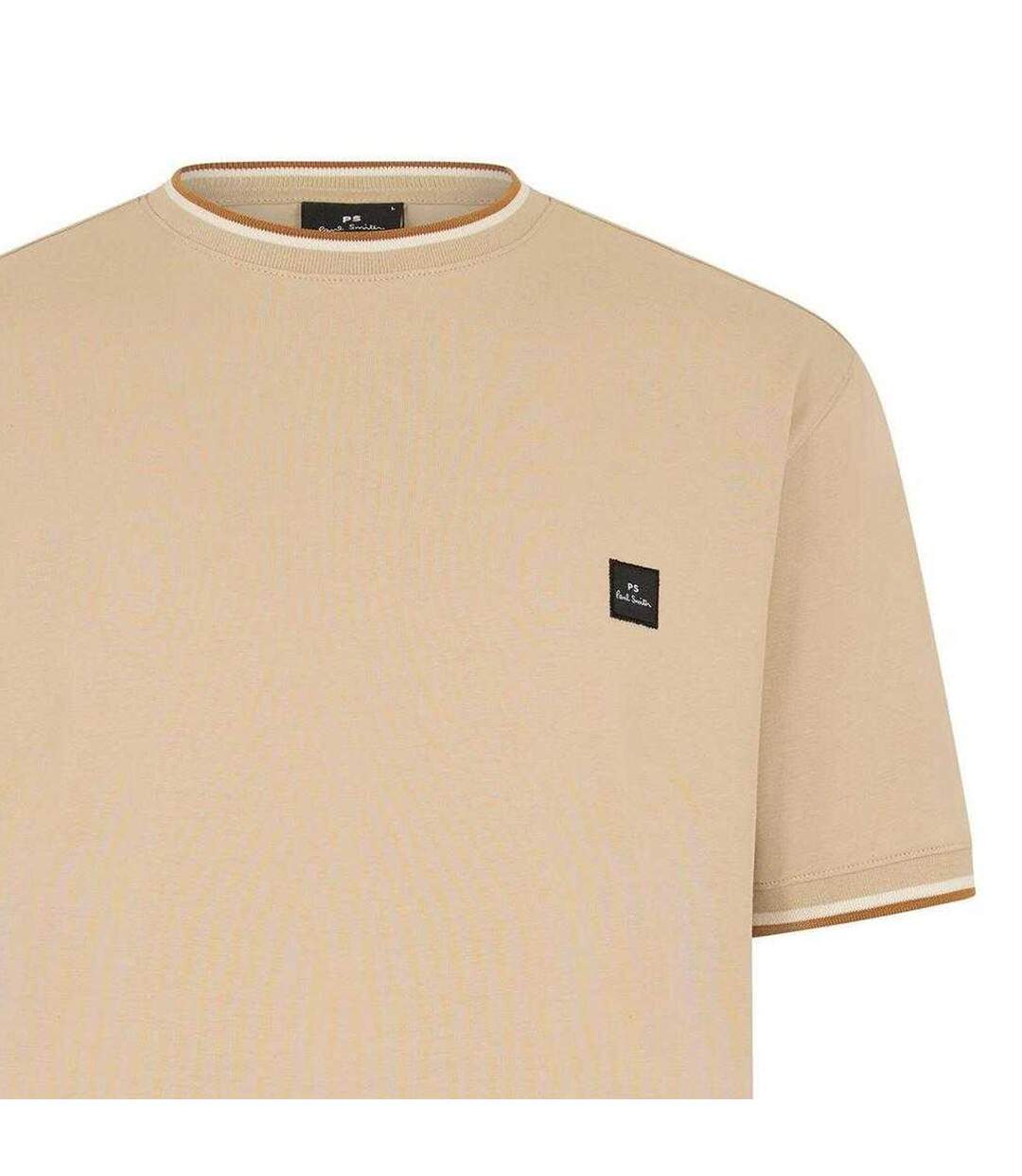 Mens Logo T-shirt Beige Paul Smith-3