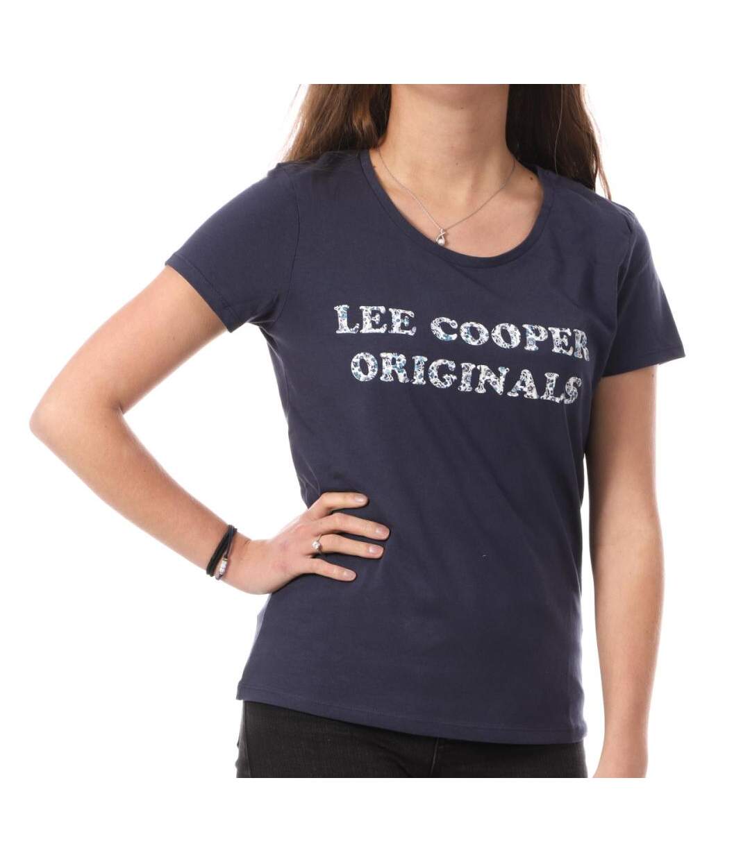 T-shirt Marine Femme Lee Cooper Odette - L