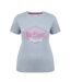 T-shirt Motif/style Logo Diamant Femme Gris Chiné Lee Cooper-1