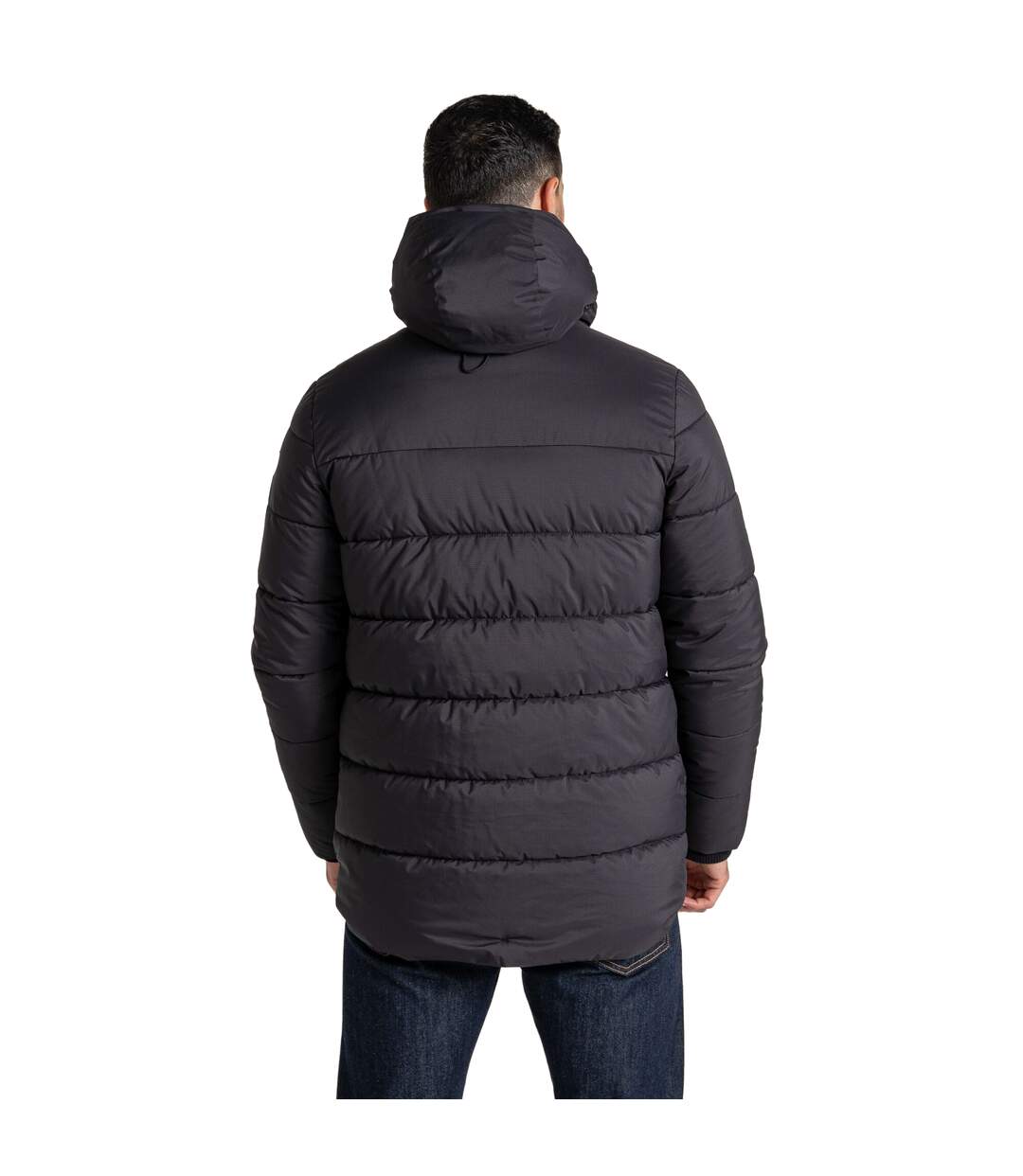 Mens sutherland hooded insulated jacket black Craghoppers-2