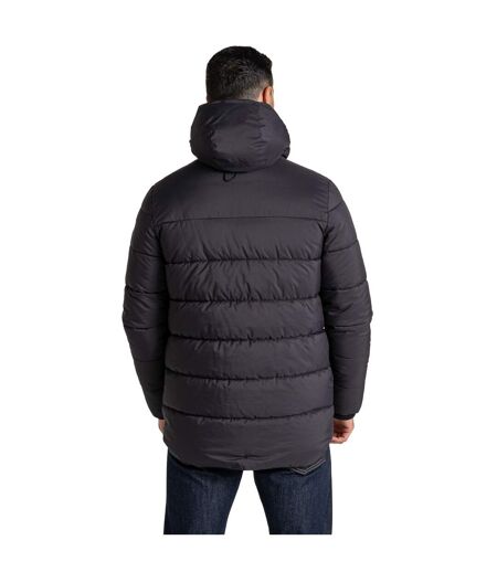 Mens sutherland hooded insulated jacket black Craghoppers
