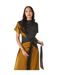 Womens/ladies contrast tie belt midi dress black Principles