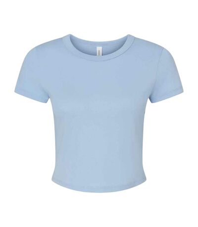 Haut court femme bleu clair uni Bella + Canvas