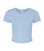 Haut court femme bleu clair uni Bella + Canvas