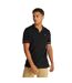 Mens Graphic Slim Short-sleeved Polo Shirt Black Tommy Jeans-3