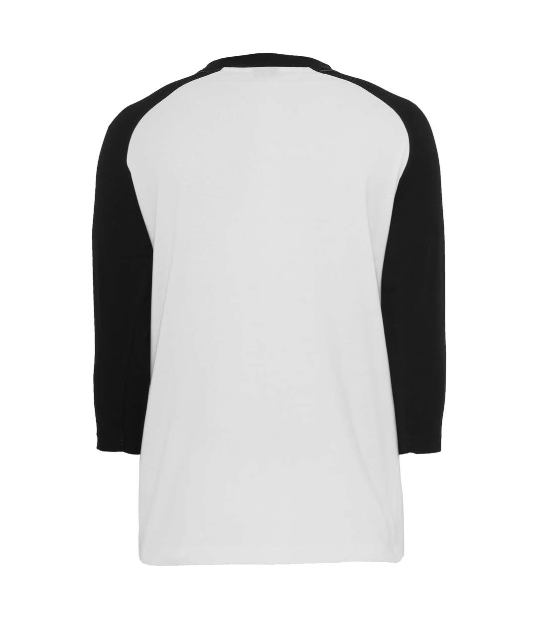 T-shirt Manches ¾ Motif/style Contrasté Homme Blanc Noir Urban Classics-2