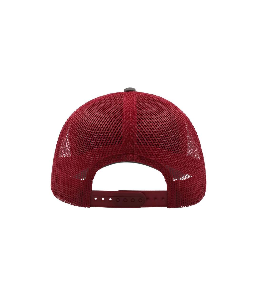 Casquette Style Trucker Rapper Mixte Gris Rouge Atlantis-2