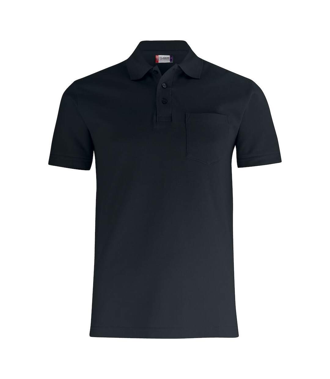 Unisex adult basic polo shirt black Clique-1