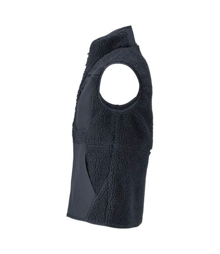 Mens Customised Pile Zipped Gilet Dark Navy Mascot