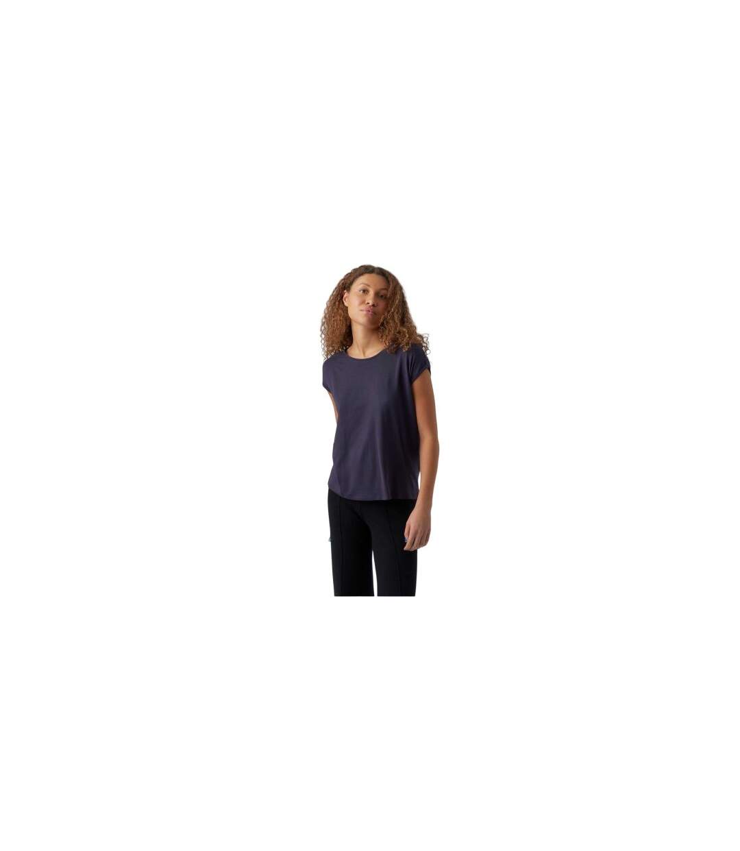 Womens/ladies Ava Plain T-shirt Night Sky Vero Moda-1