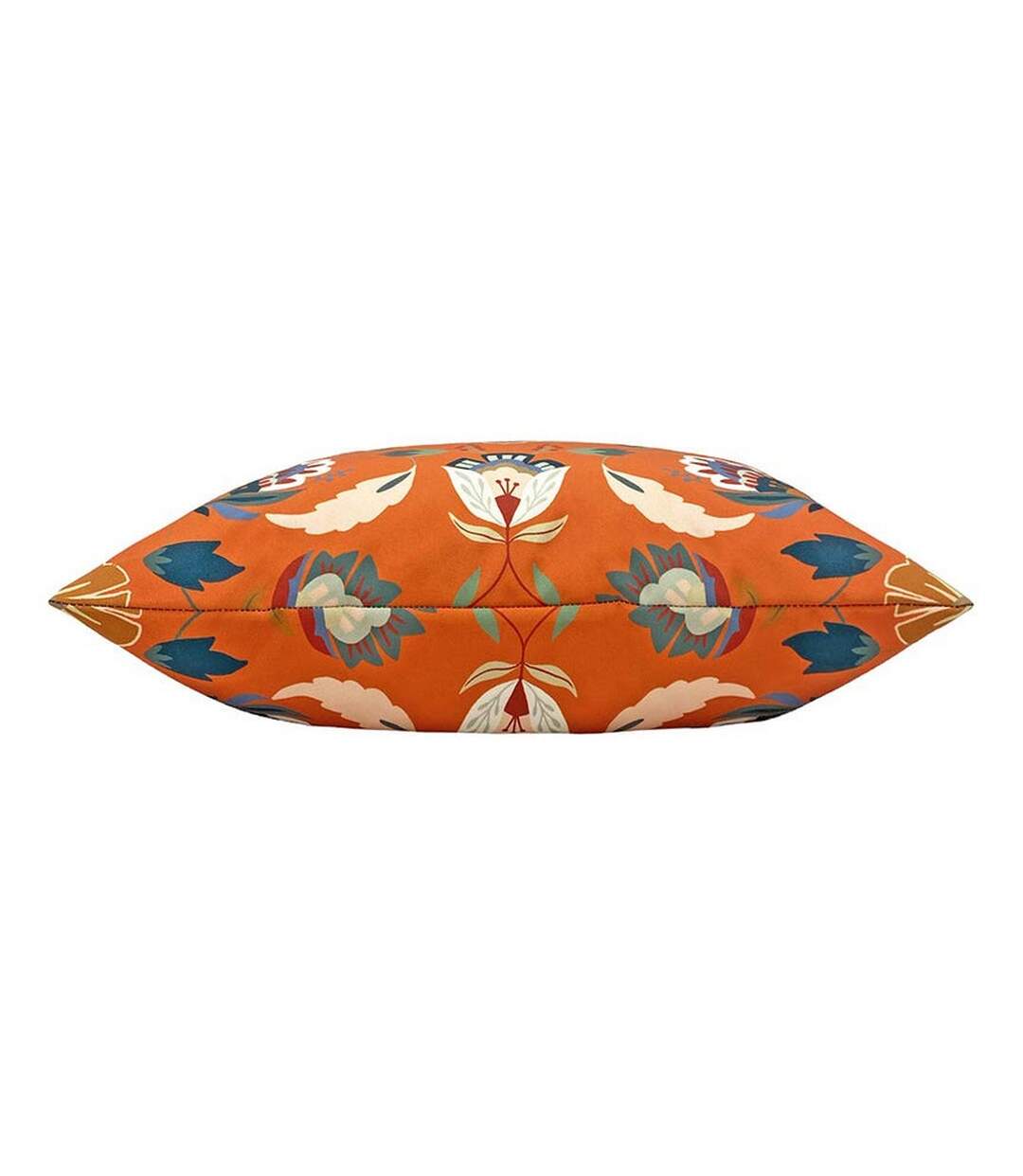 Folk floral cushion cover 30cm x 50cm orange Furn-2