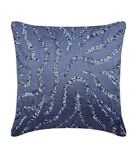 Sequin cushion one size midnight blue Arthouse