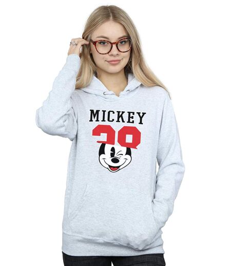 Disney - Sweat à capuche MICKEY MOUSE SPLIT - Femme (Gris chiné) - UTBI10621