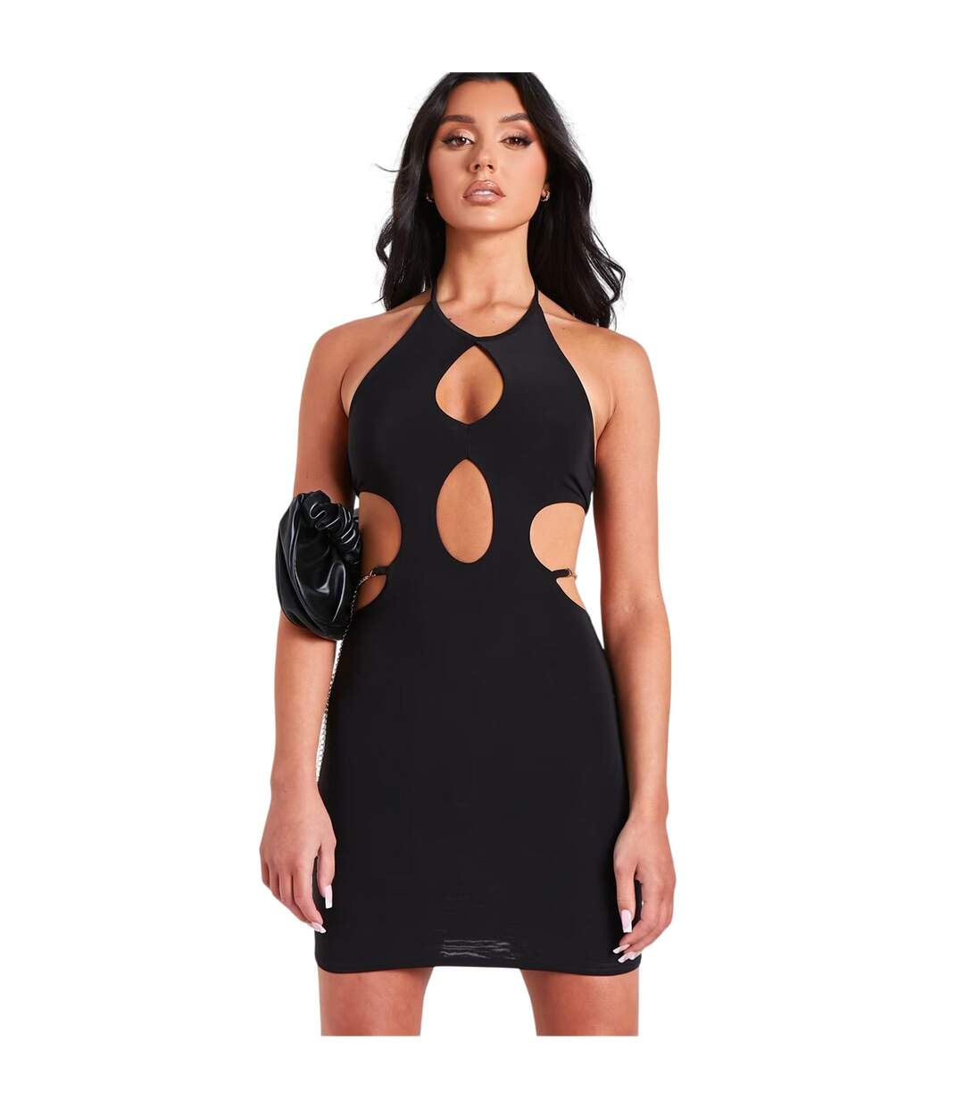 Robe Courte Femme Noir Missy Empire-2