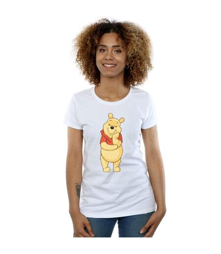 Disney T-shirt en coton mignon Winnie The Pooh Femme/Femme (Blanc) - UTBI44844