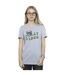 Disney Womens/Ladies Lilo & Stitch Jolly Chilling Vibes Cotton Boyfriend T-Shirt (Gris sportif) - UTBI30676-2