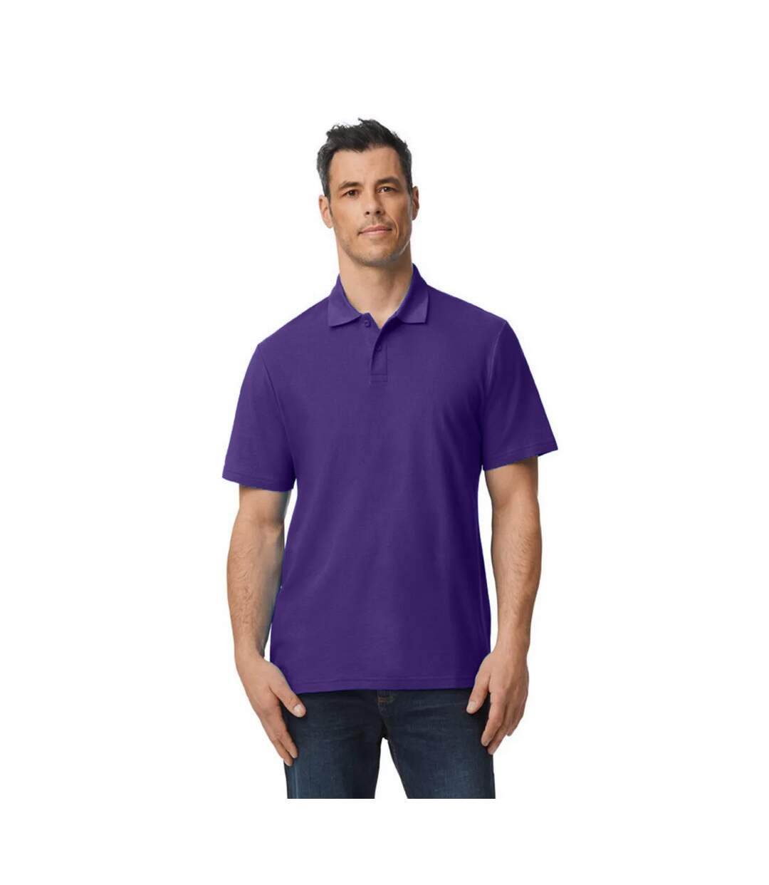 Polo Softstyle Homme Violet Gildan-1