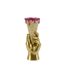 Vase Déco en Résine Cône 31cm Or-1