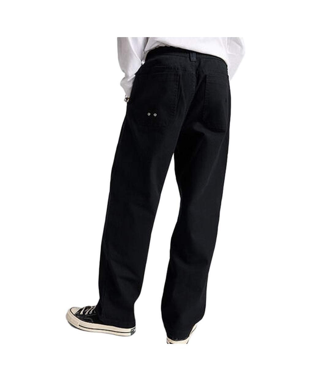 Pantalon baggy noir femme converse harbor-2