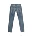 Women's long snakeskin effect denim pants 4DY7571J3