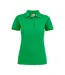 Womens/ladies Stretch Polo Shirt Fresh Green Printer-1