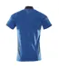 Mens Accelerate Polo Shirt Azure Blue Dark Navy Mascot-2