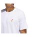 T-shirt Manches Courtes Basket Style Graphique Lil Stripe Spring Break Homme Blanc Adidas-4