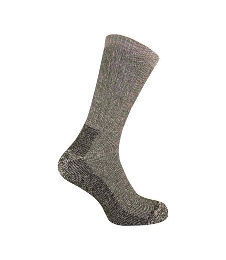 2 Pack Mens Cushioned Heel & Toe Thermal Wool Hiking Socks
