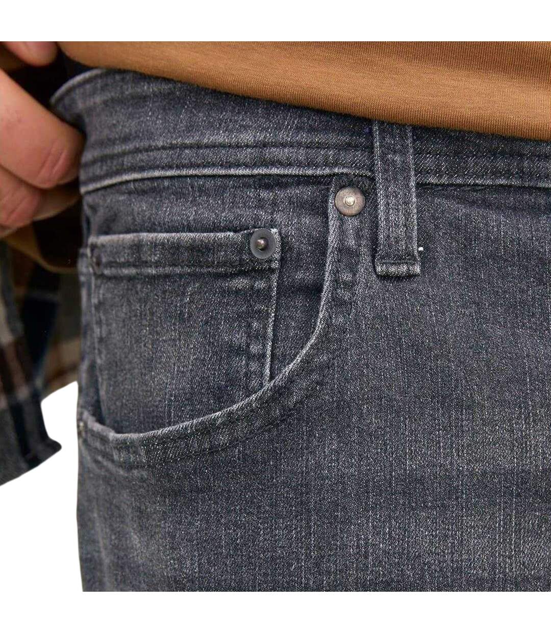 Mens Mike Denim Jeans Black Denim Jack And Jones-4