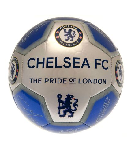 Chelsea FC - Ballon de foot (Bleu / Argenté) (Taille 5) - UTTA10983