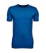 Tee Jays Mens Interlock Short Sleeve T-Shirt (Indigo)