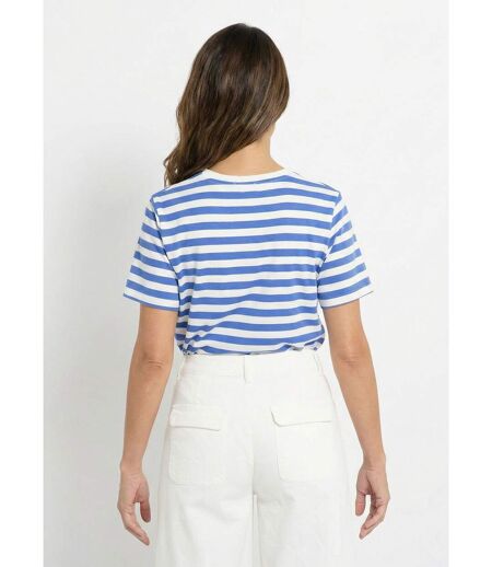 T-shirt marinière en coton stretch