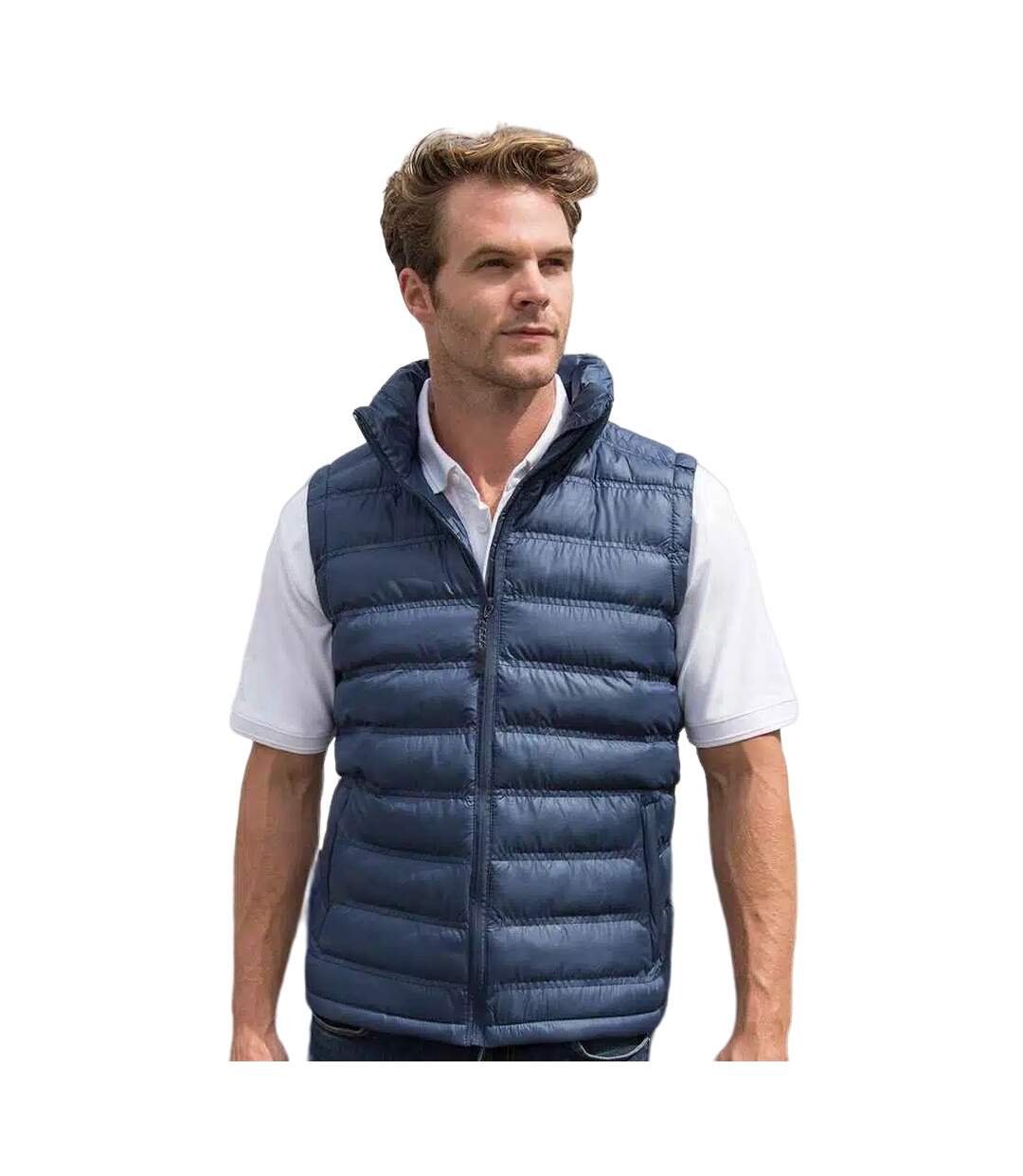Mens Urban Ice Bird Padded Gilet Navy Result-2