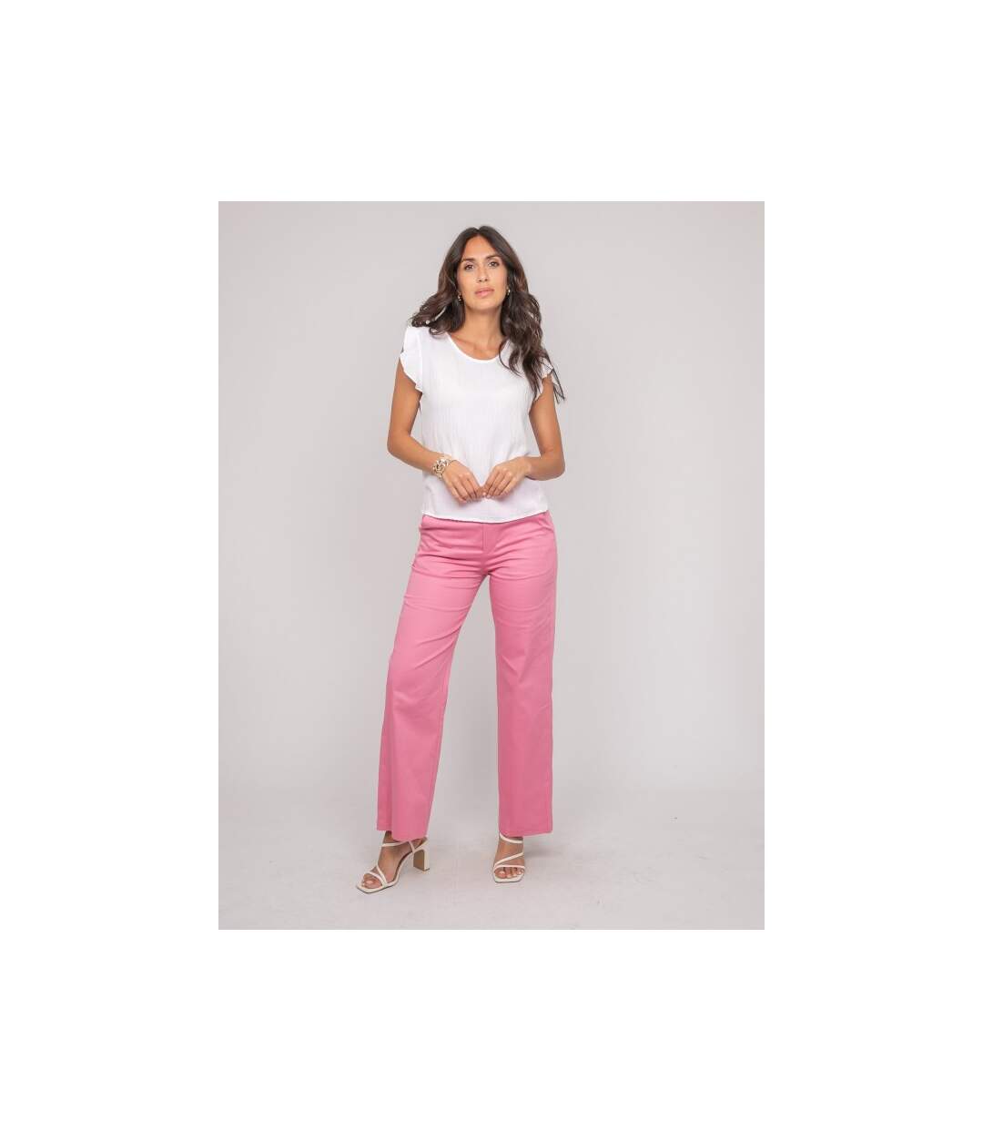 Top manches courtes volants FREMY - Dona X Lisa-4