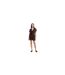 Womens/ladies Woven Peplum Top Black Ted Baker-1