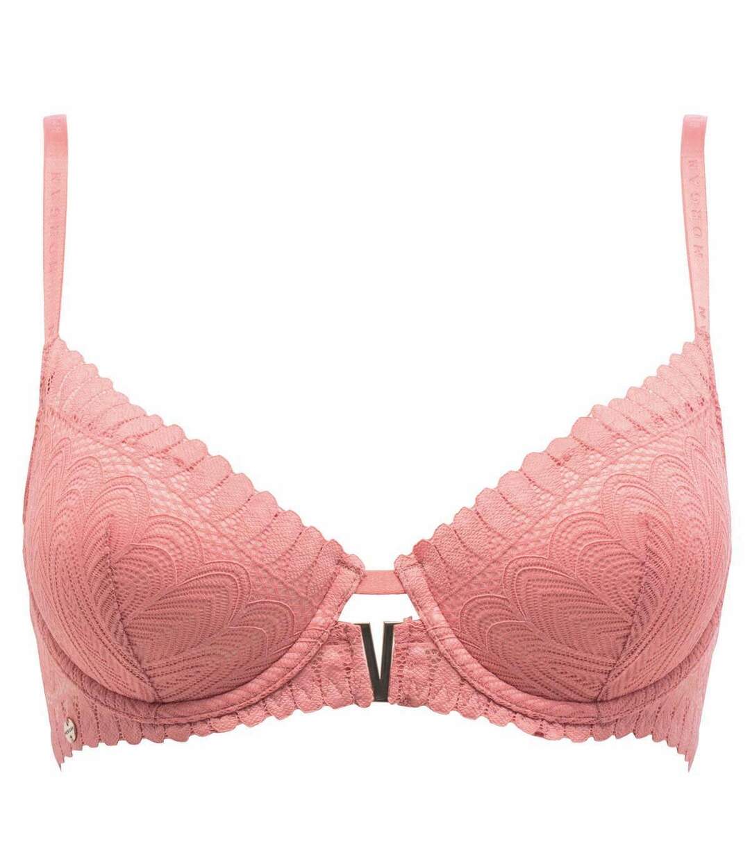 Soutien-gorge ampliforme rose Camille Dentelle-1