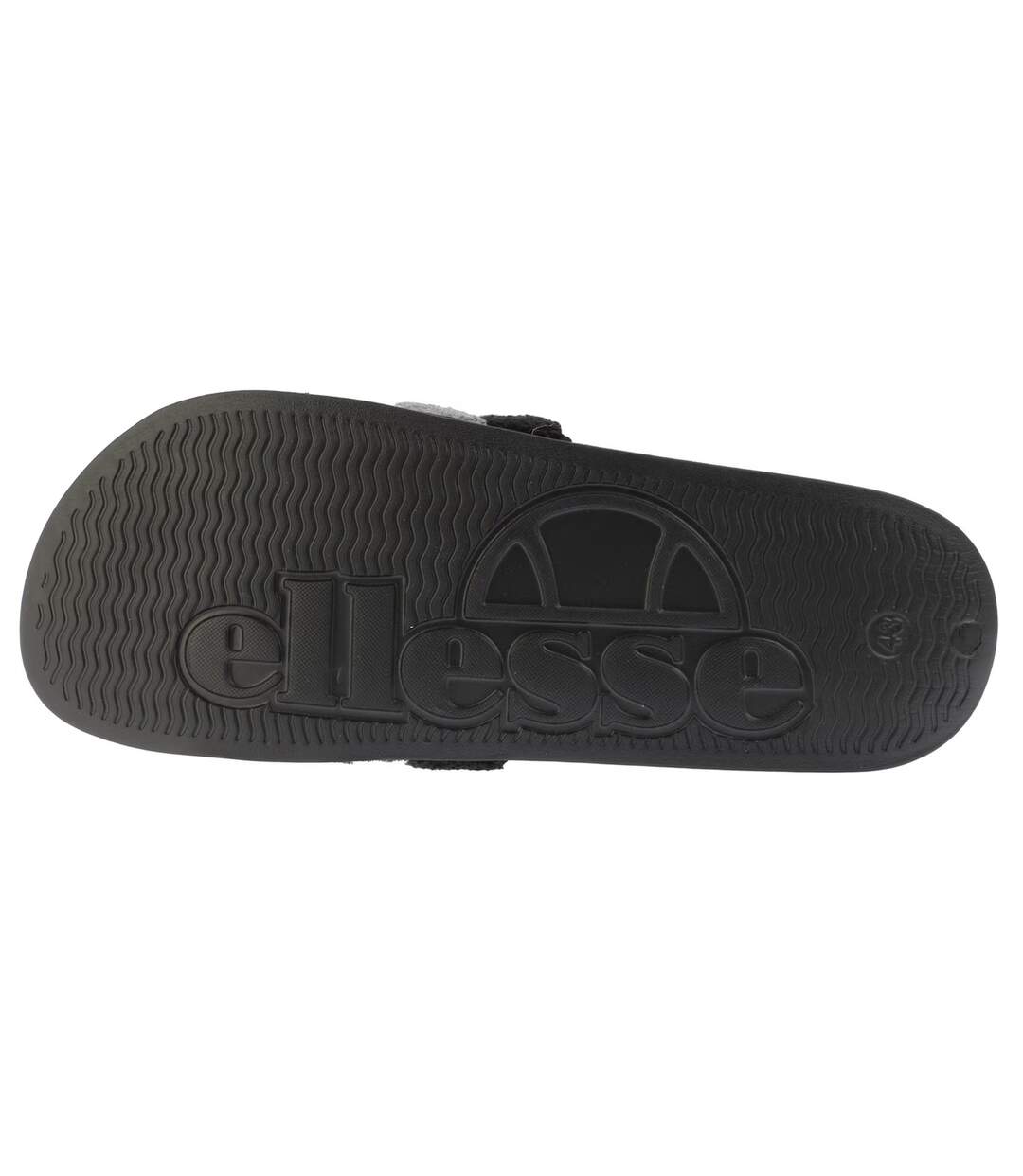 Claquettes Motif/style Triple Rayures Homme Noir Gris Ellesse-3