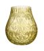 Vase Design en Verre Diamant 22cm Jaune-1