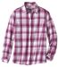 La Chemise Flanelle à Carreaux Roses-3