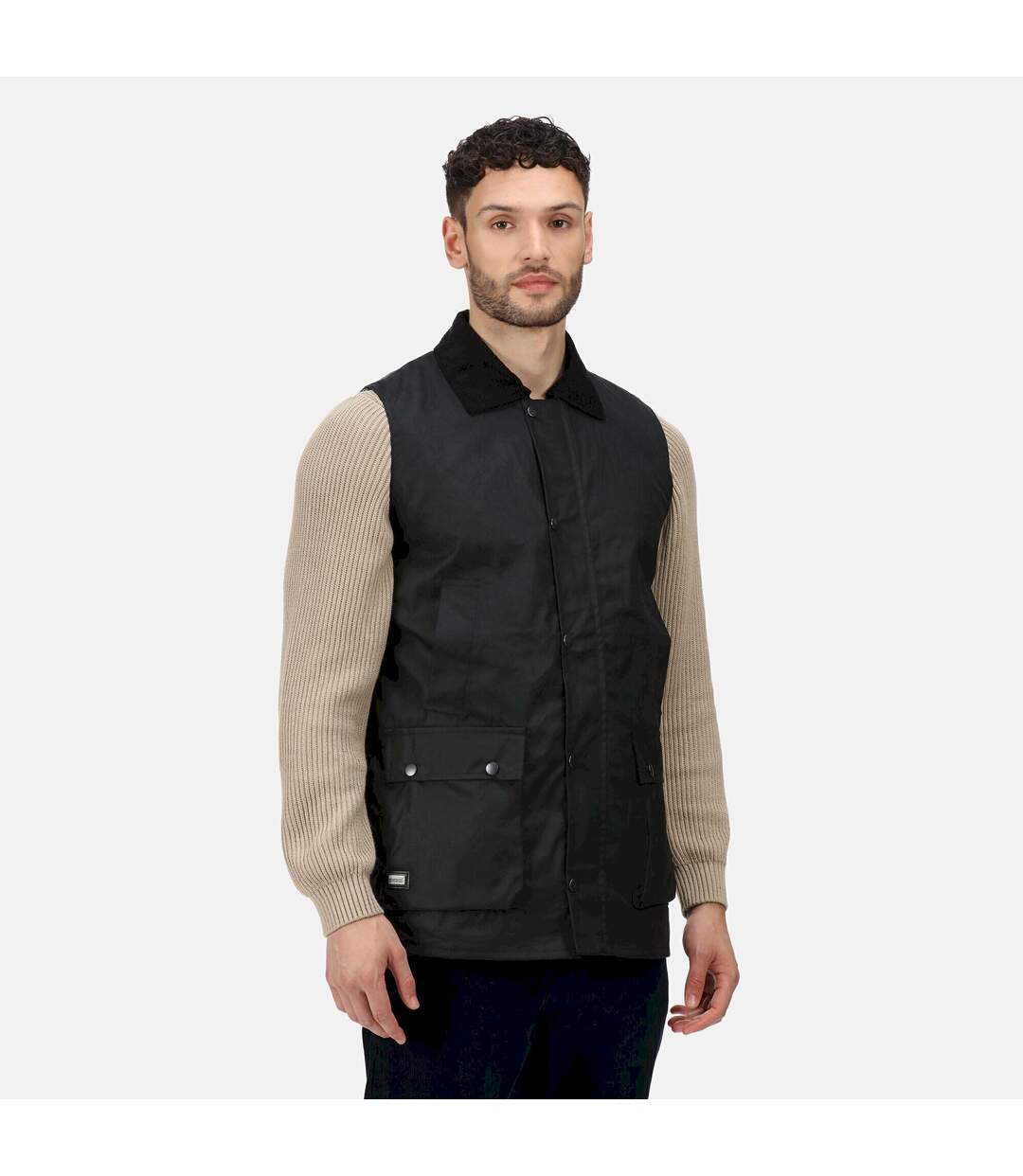 Regatta Mens Banbury Waxed Body Warmer (Black) - UTRG6909-1