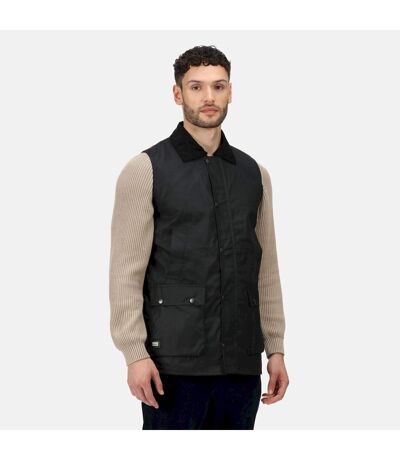 Regatta Mens Banbury Waxed Body Warmer (Black) - UTRG6909