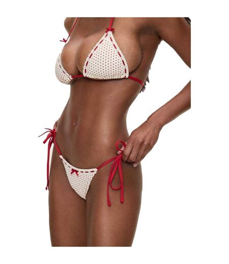 Bas De Maillot De Bain Motif/style À Pois Bella Hadid Mackenzie Femme Rouge Clair Frankies Bikinis