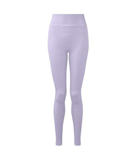 Womens/ladies melange sculpted seamless 3d leggings lilac TriDri