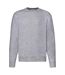 Mens Premium Set-in Sweatshirt Heather Grey Fruit Of The Loom-1