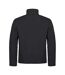 Mens Padded Soft Shell Jacket Dark Navy Clique-1